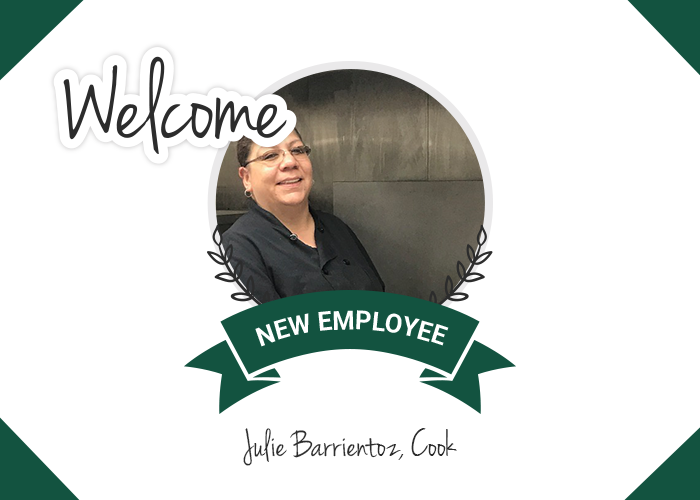New Employee Julie Barrientoz