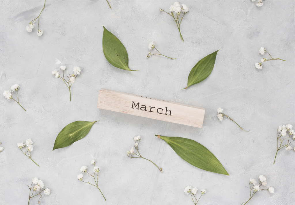 Our March 2020 Calendar of Events!